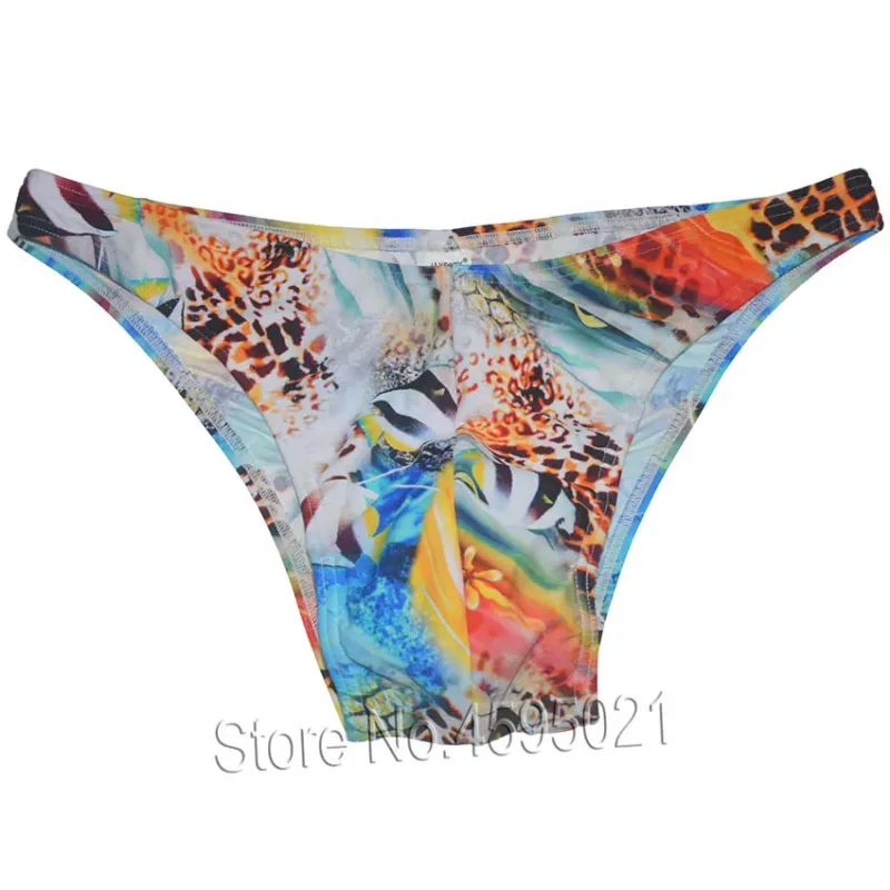 Sexy Bikini Brief Low Cut Men's Beach Micro Shorts Slip Underwear Bodybuilding Physique Posing Sunbathing Stretchy Shapely Pouch — image 5