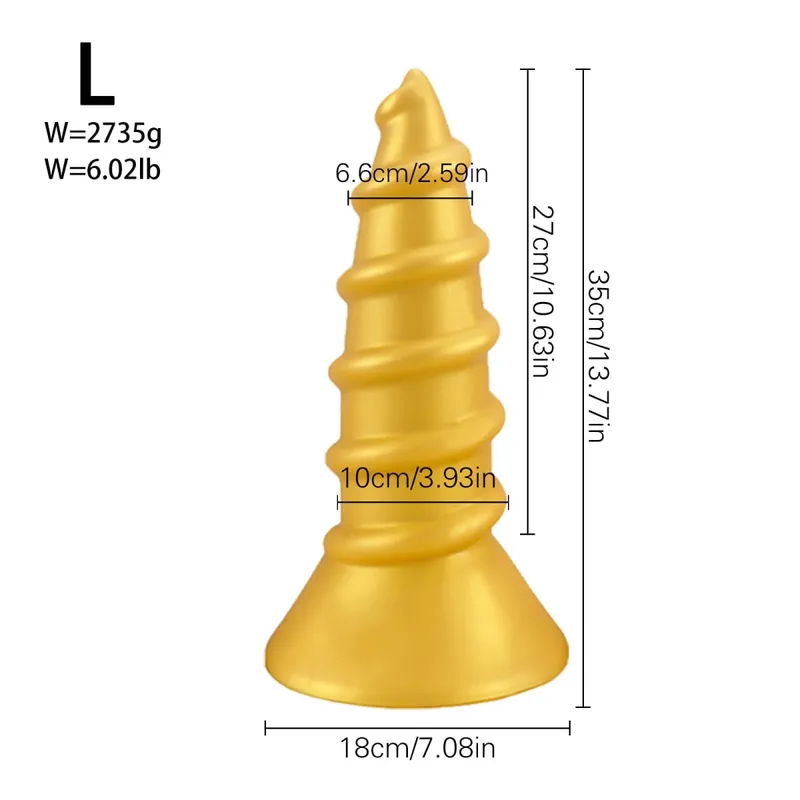 Huge Anal Plug Anal Training Dilator Big Dildo Ass Long Screw Butt Plug Large Gay Sex Toy for Women Men Prostate Massage 18 — image 22