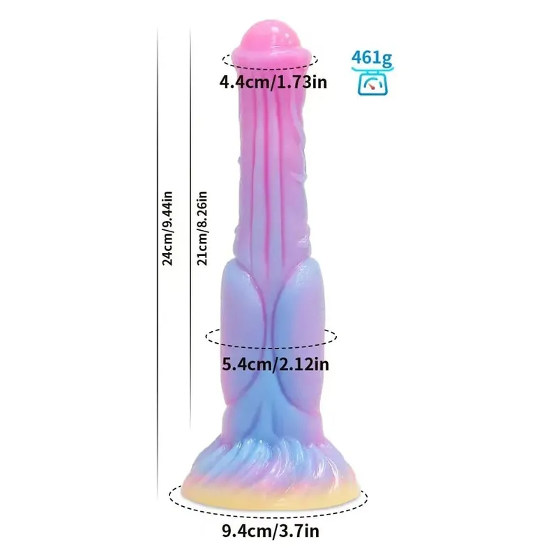สมจริง Night เรืองแสง Anal Plug Luminous Monster Dragon Dildo สำหรับผู้หญิงผู้ชาย Butt Plug เซ็กซี่สุนัขรูปร่าง Sex Toy สำหรับคู่