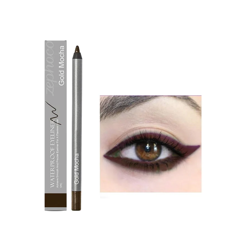 Waterproof Eyeliner Pen Natural Outline Line Quick-Drying Beginner-Friendly Eye Makeup Anti Smudge Eyeliner Eyes Makeup Cosmetic