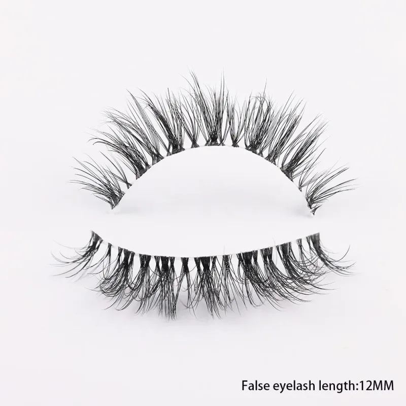 3D Mink Lashes Transparent Band False Eyelashes Natural Fake Eyelash Anime Winged Clear Band Lashes Manga Lashes Makeup