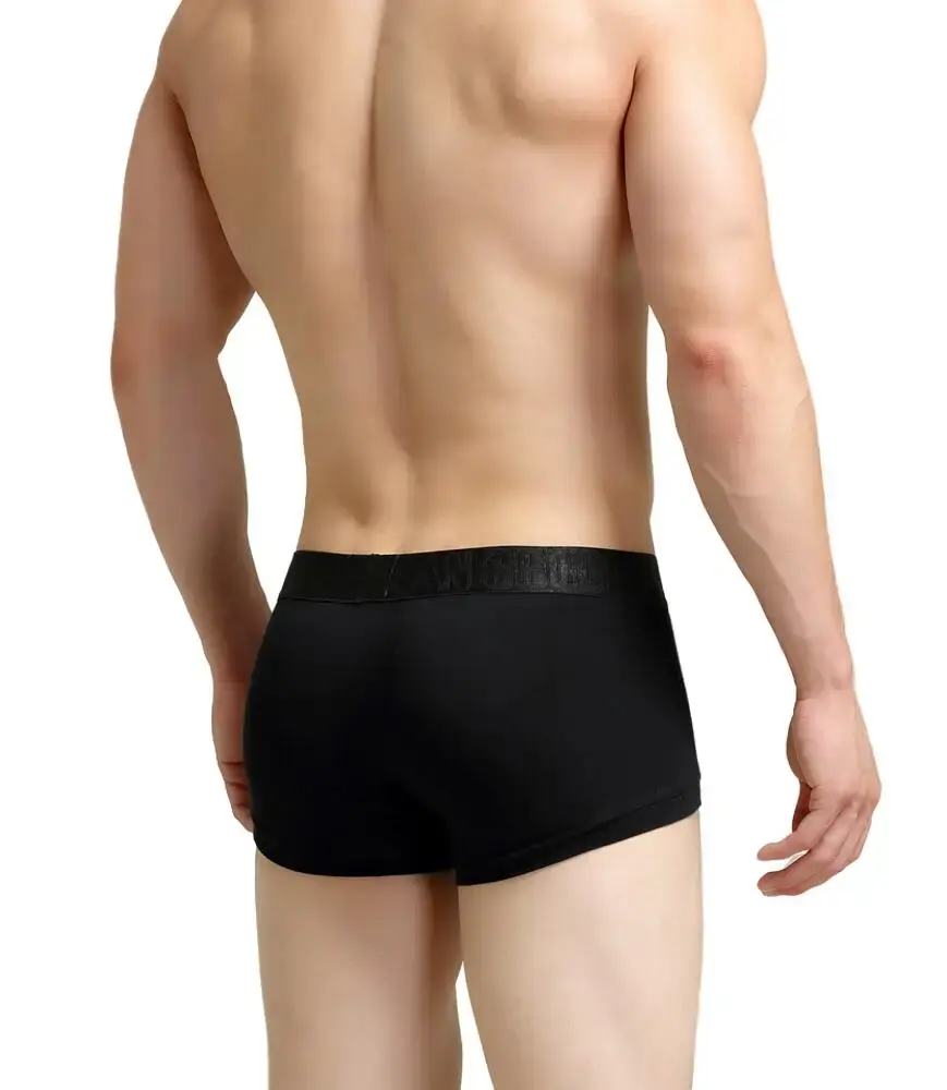 Men's Ribbed Boxer Briefs with 3D Contoured Pouch Elastic Waistband Soft Stretch Fabric for Comfort Casual Underwear