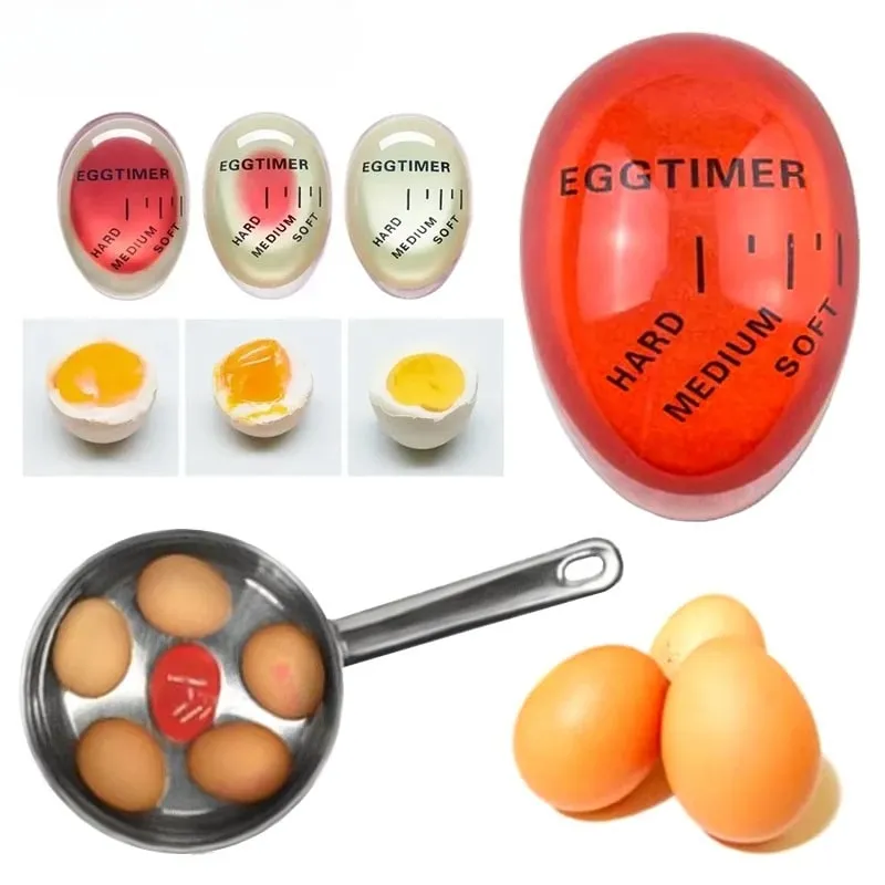 Egg Timer&Alarm Clock for Kitchen - Perfect Soft/Medium/Hard Boiled Eggs Decorative Cooking Tool with 3-Stage Doneness Indicator — image 8