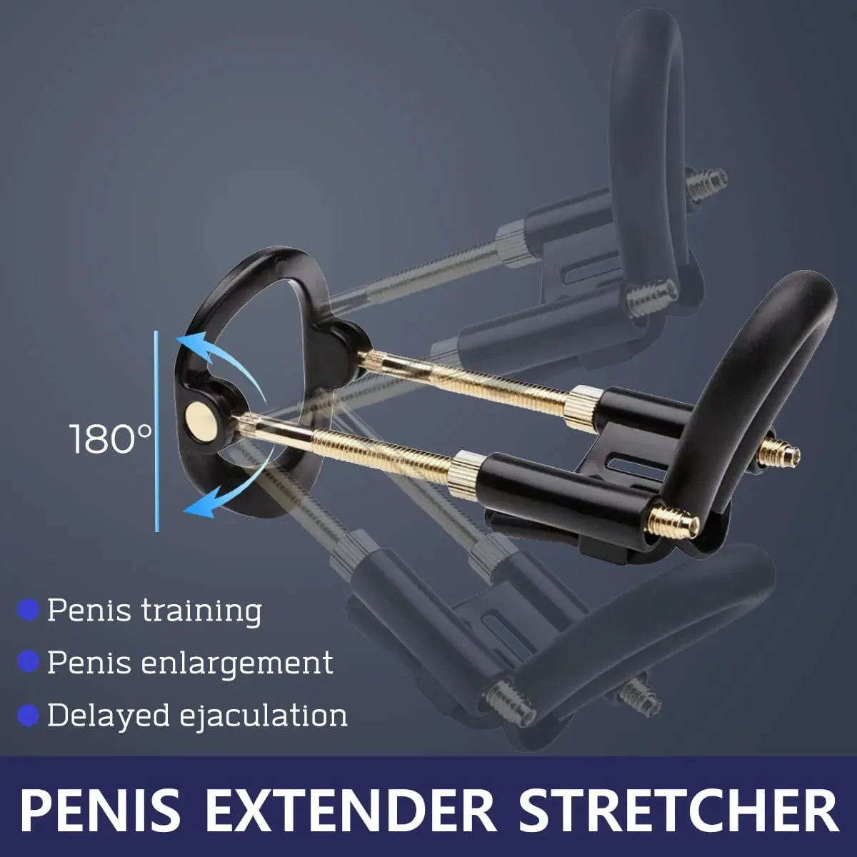 Penis Extender Adjustable Penis Stretcher Kit Penis Enlargement Traction Device Penis Enlarger Sex Toys for Men Penis Trainer