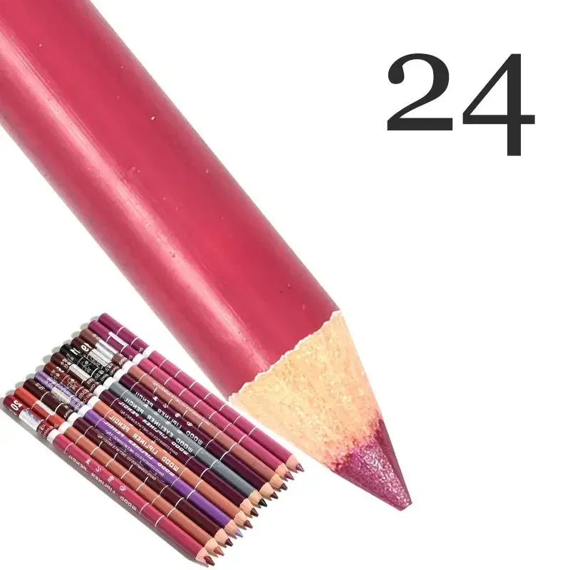 28Color Antifouling Lip Liner Professional Lipstick Pen Precise Waterproof Lip Outline Pencil Lip Makeup Lasting Eyeliner Creamy — image 33