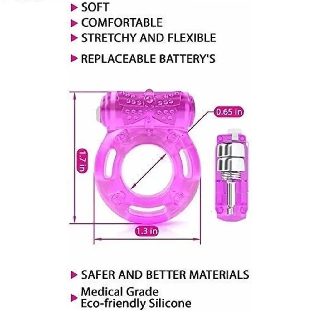 Vibrating Clitoral Stimulator Strong Penis Erect Rings Erection Enhance Sex Ability Product Sex Toys For Men