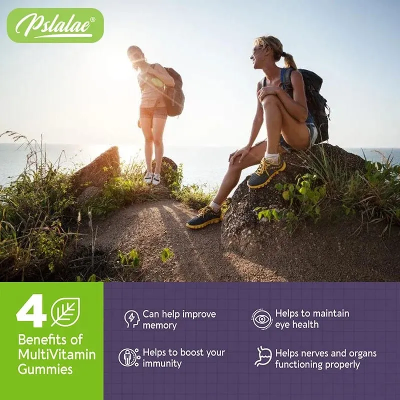 Multivitamin Gummies - with Vitamins and Minerals - Enhances Energy Levels Immune Support AntioxidantSupplements
