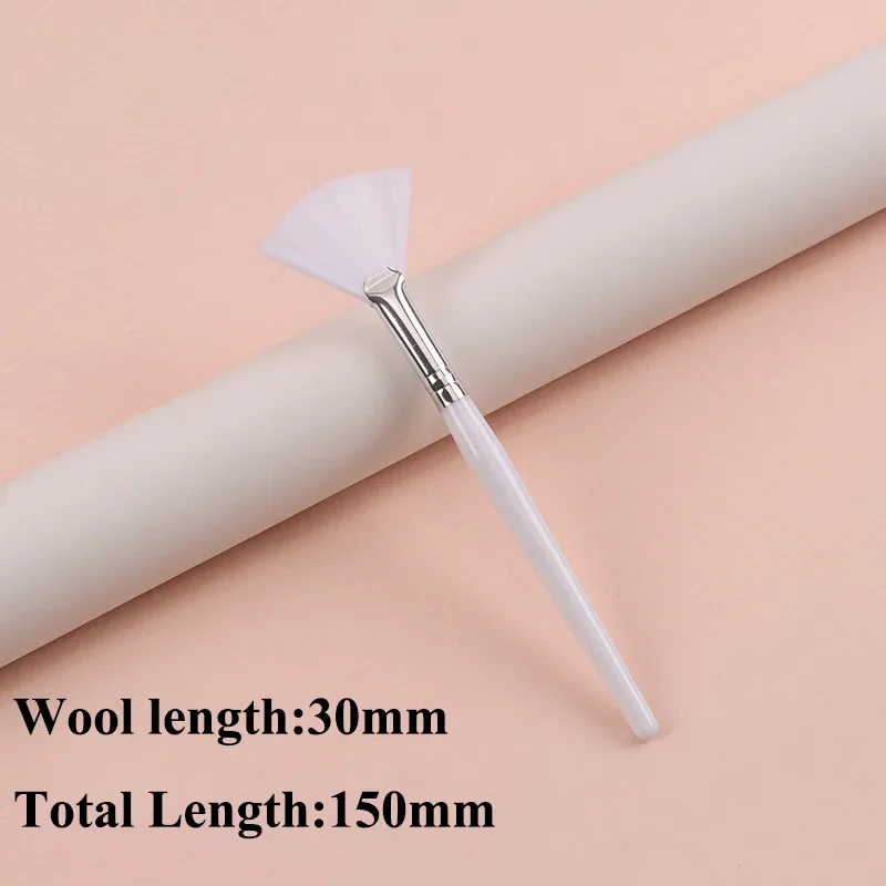 Praktické štětce na obličej Vějířové štětce na make-up Přenosný štětec na masky Kosmetické pomůcky pro ženy Flexibilní aplikátor měkké masky na obličej