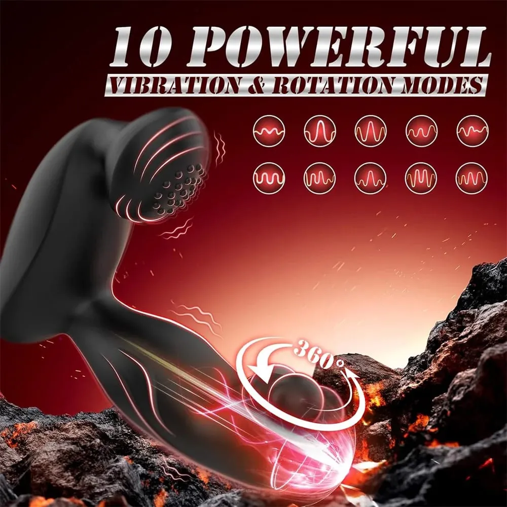 Anal Plug Vibrator Prostata-massagegerät Fernbedienung Butt Plug Rotierenden Perlen G-punkt Sex Spielzeug für Männer Frauen Erwachsene Waren