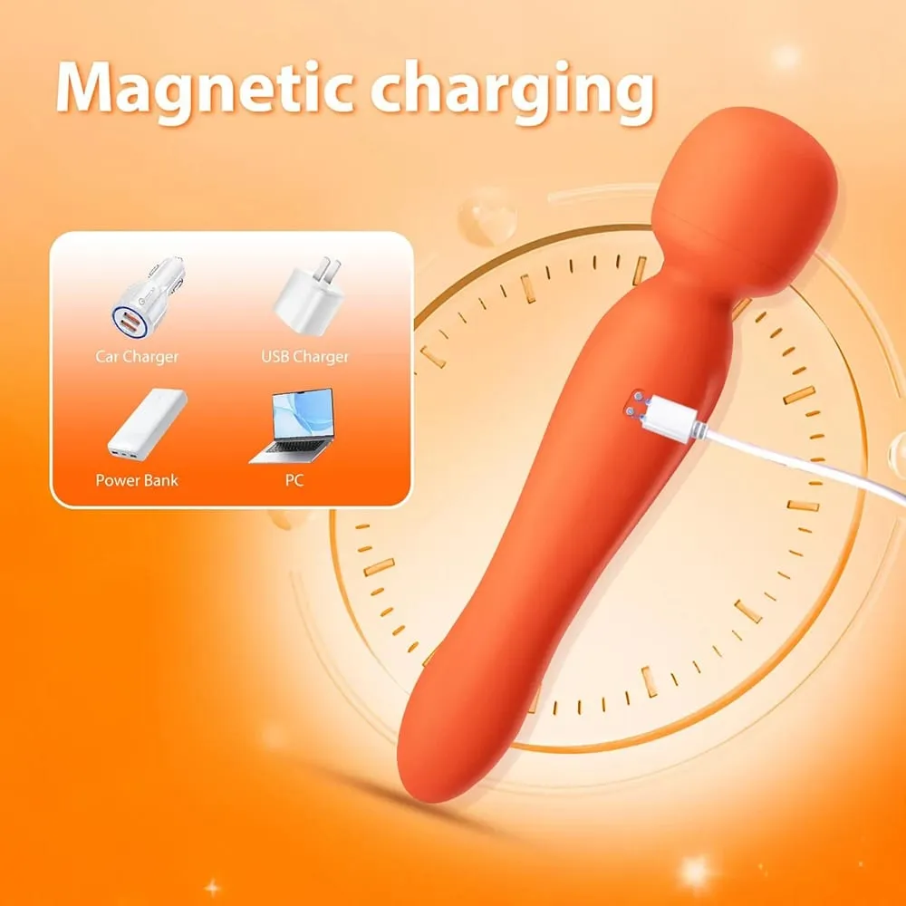 Smart APP รีโมทคอนโทรลไร้สาย AV Magic Wand Vibrator ที่มีประสิทธิภาพ G Spot Clit Stimulator Sex Toy ผู้หญิง USB ชาร์จกันน้ำผู้ใหญ่