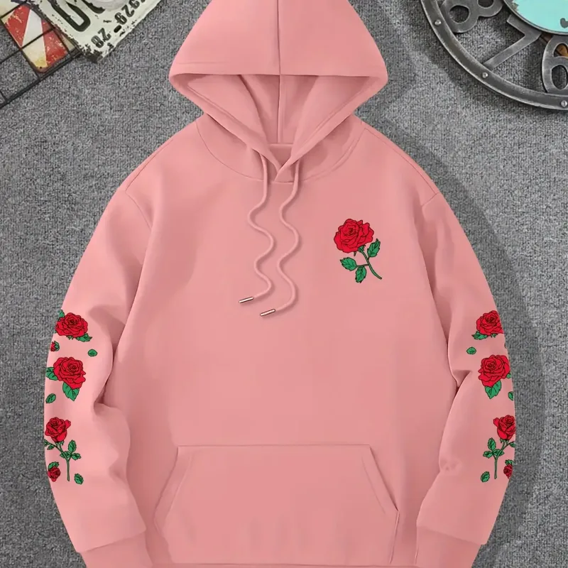 2025 ใหม่ฤดูหนาวผู้ชายสบายๆหลวมขนแกะความอบอุ่นHooded Sweatshirtแฟชั่นอินเทรนด์สบายๆอเนกประสงค์Walkaround 2D Hooded