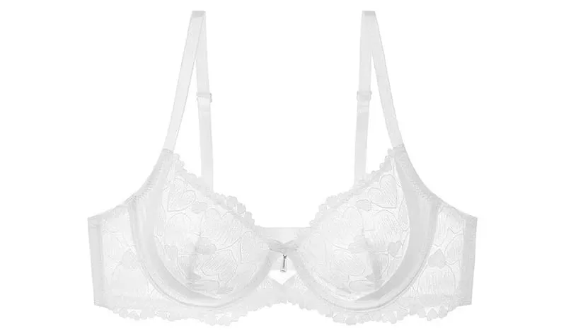 Sexy Lingerie Bra & Panty Set Sheer Floral Lace Teddy Ultra Thin Soft Comfortable Women Nightwear S-3XL Christmas Gift MOYISU — image 12