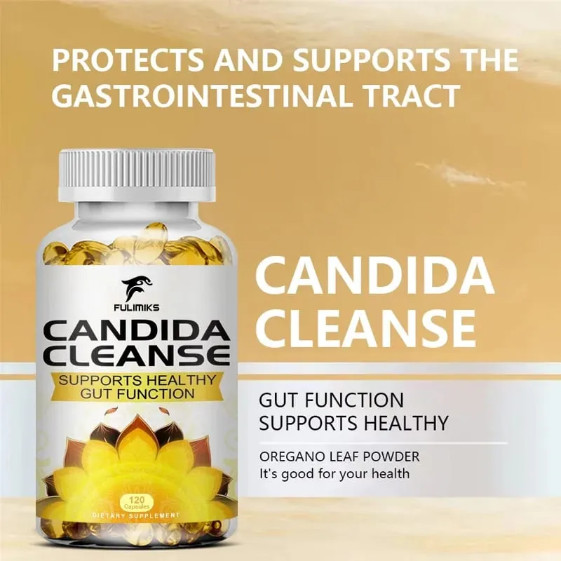 Fulimiks Candida Cleanse - Antioxidant Intestinal Cleansing and Detoxification Promote Digestion & Metabolism - 120 Capsules