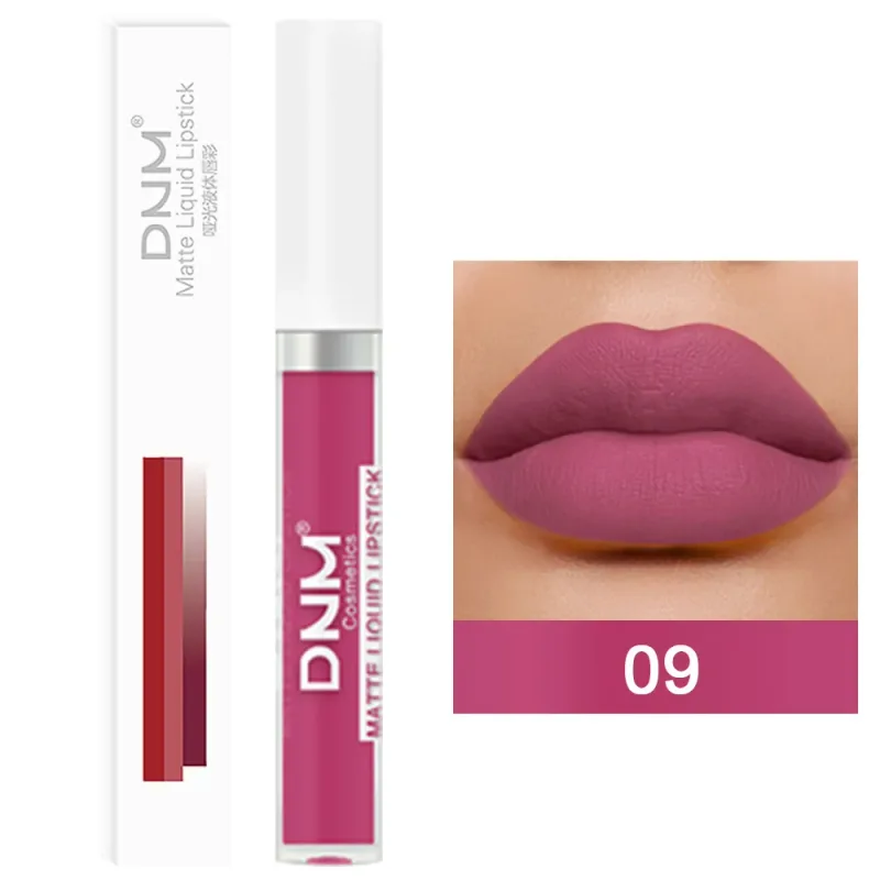 DNM 19 Color Matte Velvet Liquid Lipstick Waterproof Lasting Not Easy To Fade Lipgloss Makeup Purple Red Nude Lip Tint Cosmetics