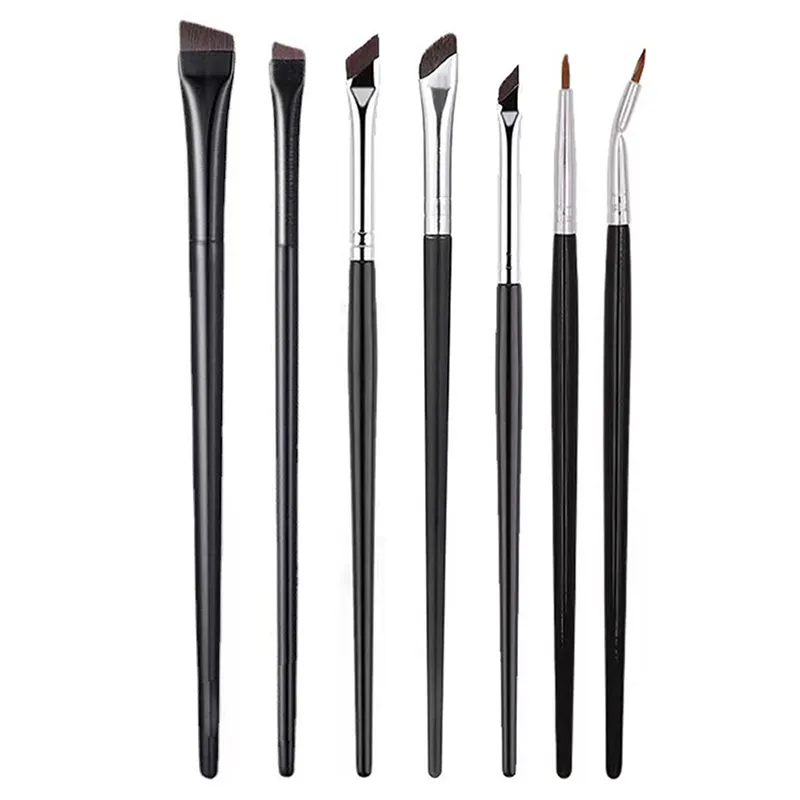 ●Brow Contour Makeup Brushes Eyebrow Eyeliner Brush Professional Super Thin Angled Liner Eye Brush Make Up Tools — image 1