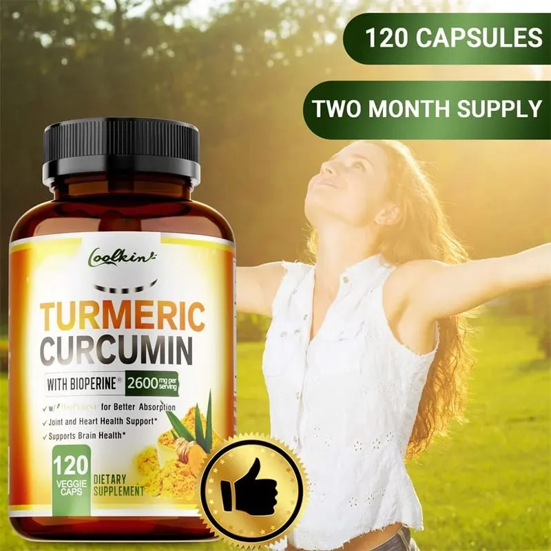 Turmeric Curcumin - Relieve joint pain promote bone growth Supports Joint Inflammation Antioxidant and Digestive Health