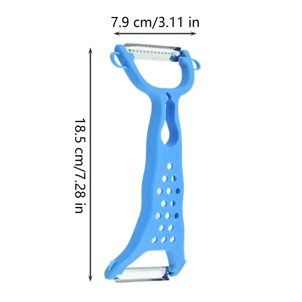 1PC Stainless Steel Vegetable Peeler Potato Peeler Multi-function Double-head Carrot Grater Fruit Tools Kitchen Accessories