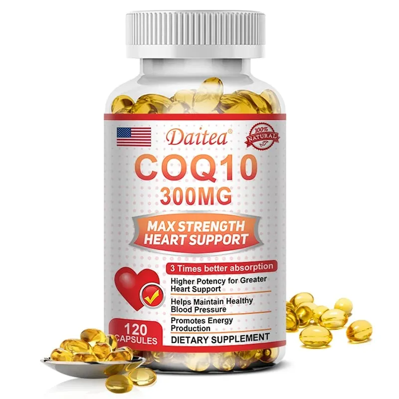 Coenzyme Q10 Capsules 300 Mg Each To Promote Cardiovascular Health and Heart Health Provide Energy To Support Joint Health — image 2