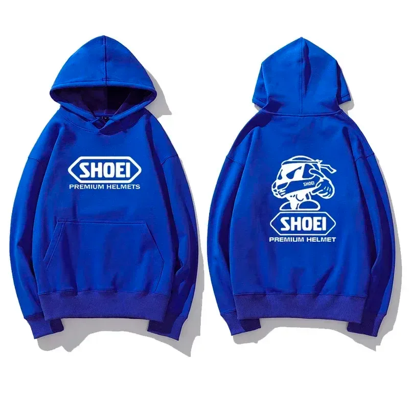 Sweat à capuche graphique sur le thème du casque de moto, unisexe, devant et arrière, Double impression de motard, cordon de serrage, sweat-shirt décontracté