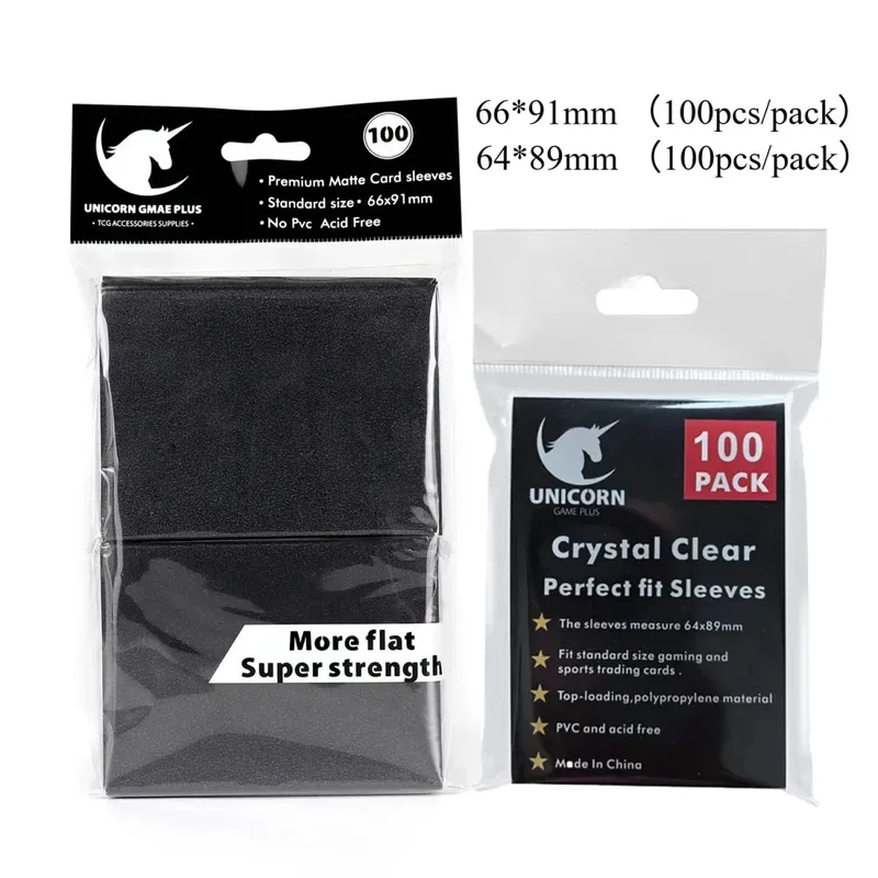 200PCS Card Sleeves Trading Cards Double Layer Matte Standard Size Card Sleeves for Pokemon MTG Baseball Sport Card Board Game
