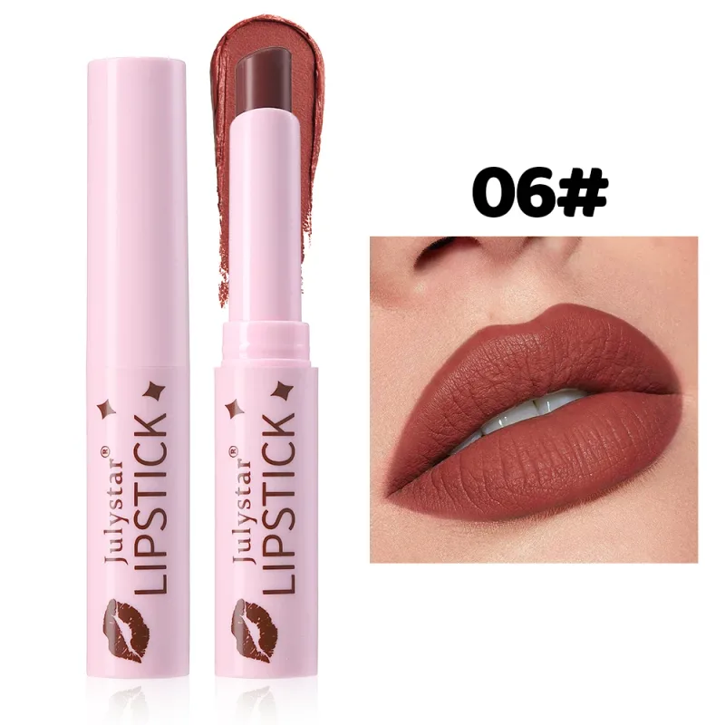 Brown Matte Velvet Lipstick for Makeup 8 Colors Waterproof Matte Contour Tint Lipstick Pen Long Lasting Sexy Pink Red Lip Glaze