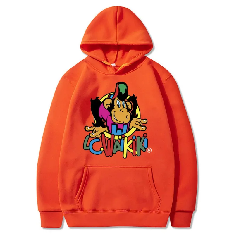 Lc Waikiki Monkey Merchandise Hoodie Men Women Fashion Brand Anime Sweatshirt Monkey Funny Graphic Print Hoodies Man Sweatshirts