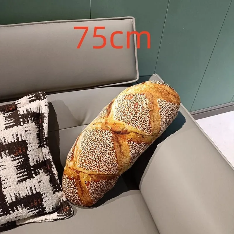 Simulasi Bantal Raksasa Kawaii Roti Besar Boneka Bantal Mewah Mainan Bantal Makanan Lucu Lembut untuk Anak-anak Hadiah Ulang Tahun Natal Anak-anak