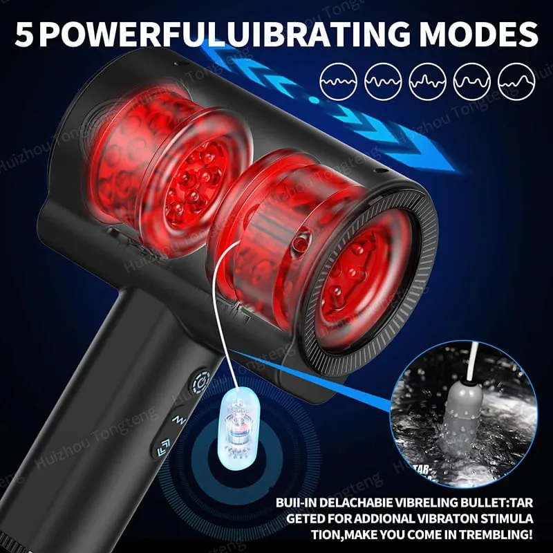 Automatic Thrusting Rotating Vibrating Male Masturbator Blowjob Sex Glans Massager Penis Vibrator Pussy Adult Sex Toys for Men