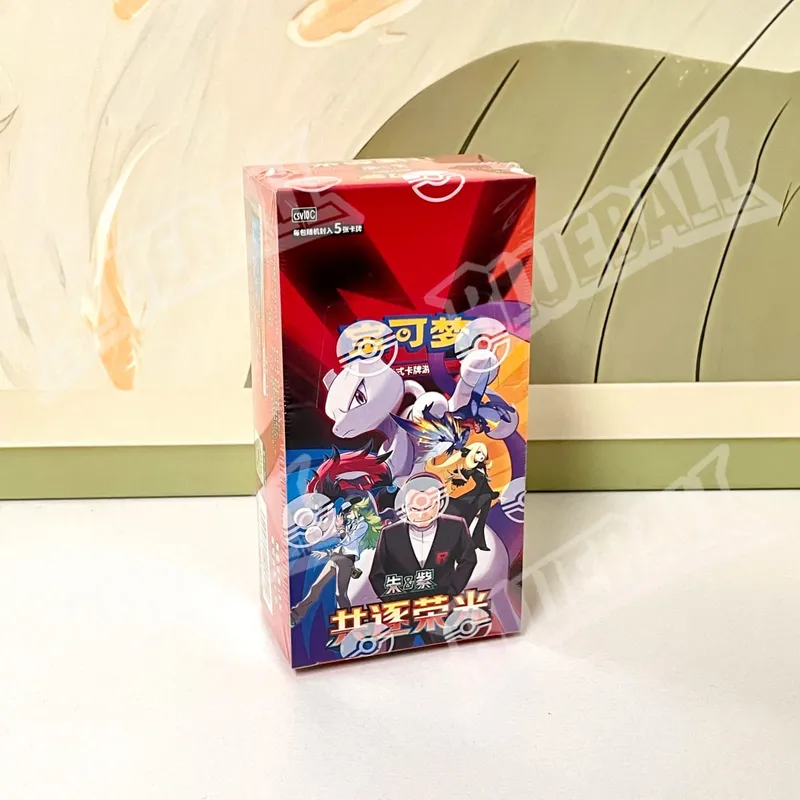 Original pokemon Scarlet Violet Gem Pack Vol6 Thin Box TCG Collectible Battle Trading Cards Simplified Chinese Version Toys Gift