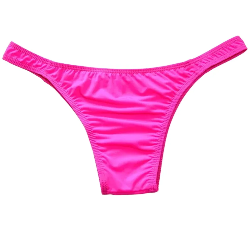 Narrow Waist Seamless Ice Silk Briefs Men Sexy Transparent Underwear Low Waist Bikini Panties Adult Lingerie