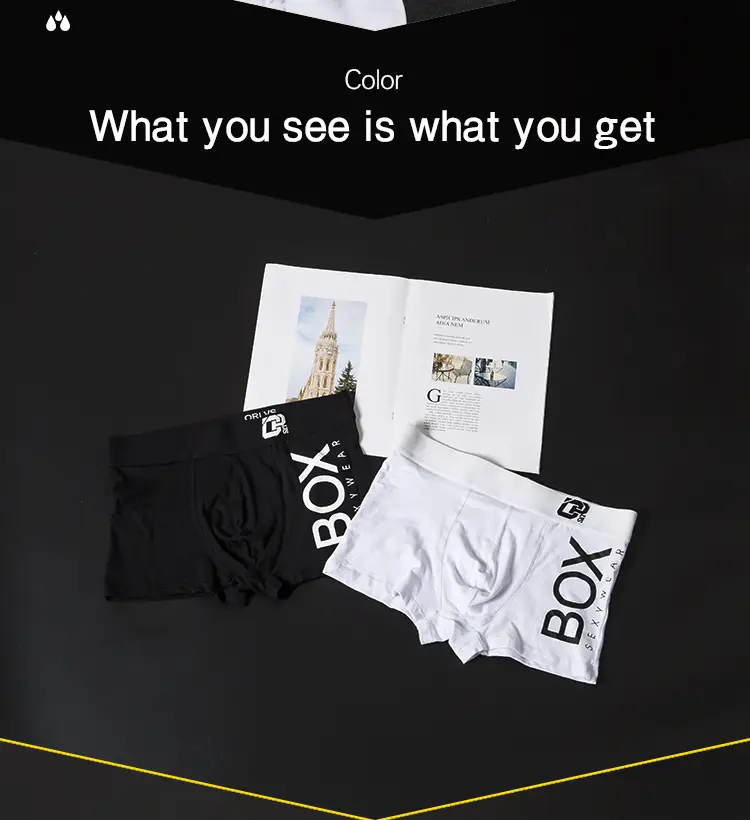 4Pcs Man Underpants Boxershorts Cotton Men Boxers Male Breathable Underwear Men's Panties Soft Boxer OR212