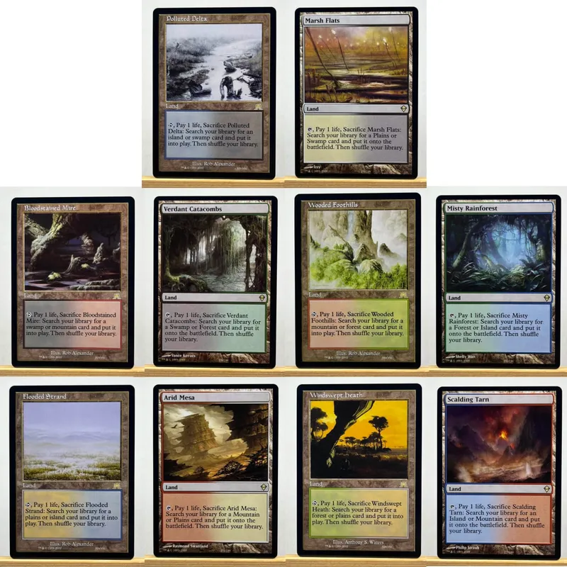TCG Proxy Cards Deck Borad Games Single Hologram Black Lotus Power9 Dual Lands The One Ring — image 17