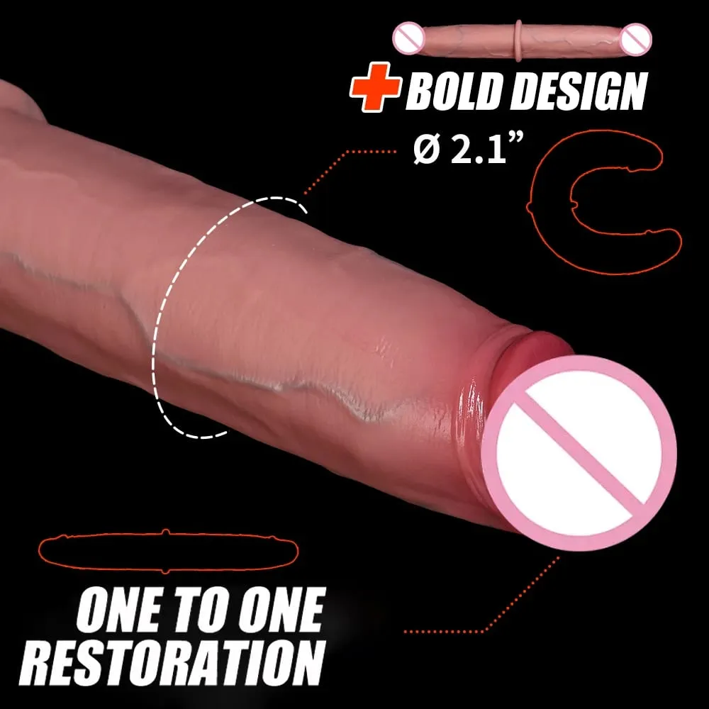 Double Ended Dildo Realistische Dubbelzijdig Grote Lange Dikke Dildo met Aderen Vaginale Anale Enorme Volwassen Penis Speeltjes voor lesbiennes