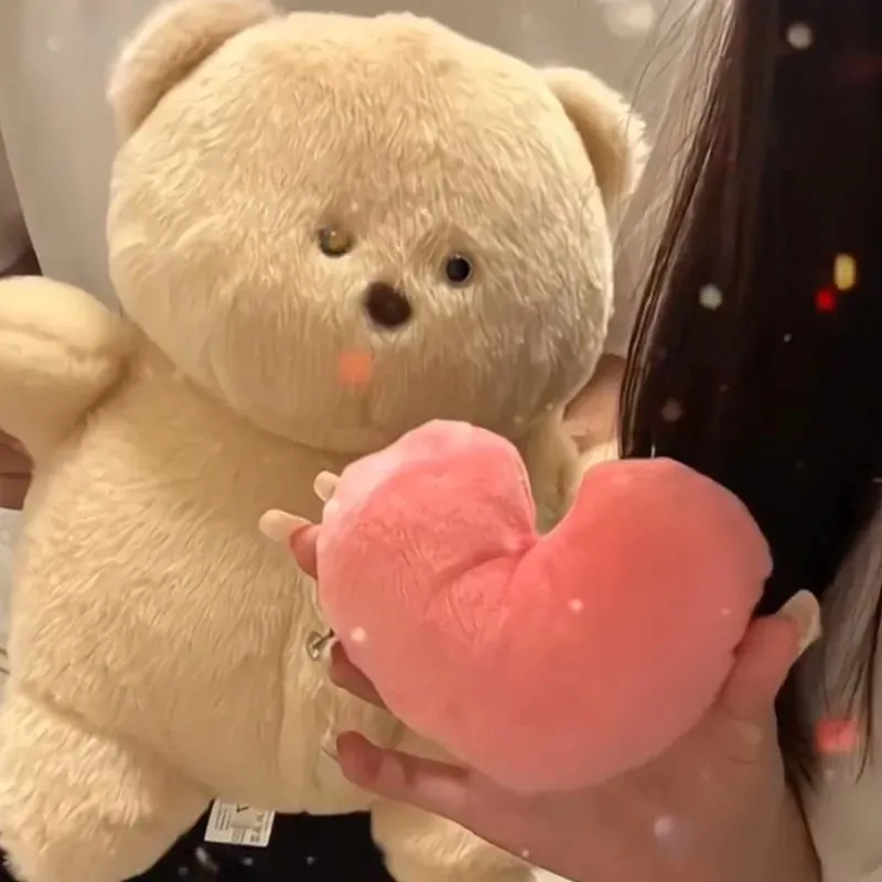 Peluche Orso Confessione Bambola parlante Registrazione nascosta Animale di pezza Orso super morbido Giocattolo da compagnia Regalo per dormire