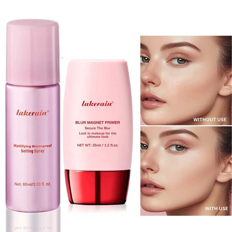 Makeup Set Of Makeup Primer And Setting Spray Invisible Pore Color Rendering Hold Makeup For Base Makeup And Makeup Finishing