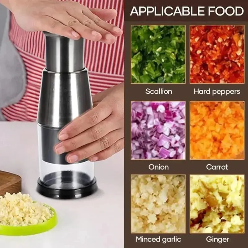 Manual Garlic Crusher Stainless Steel Garlic Crusher Garlic Masher Onion Ginger Garlic Household Kitchen Supplies Garlic Masher — image 7