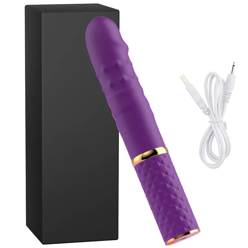 Telescopic Dildo Vibrator Automatic Up Down Massager G-spot Thrusting Retractable Pussy Vibrate Large Size Sex Toys for Women