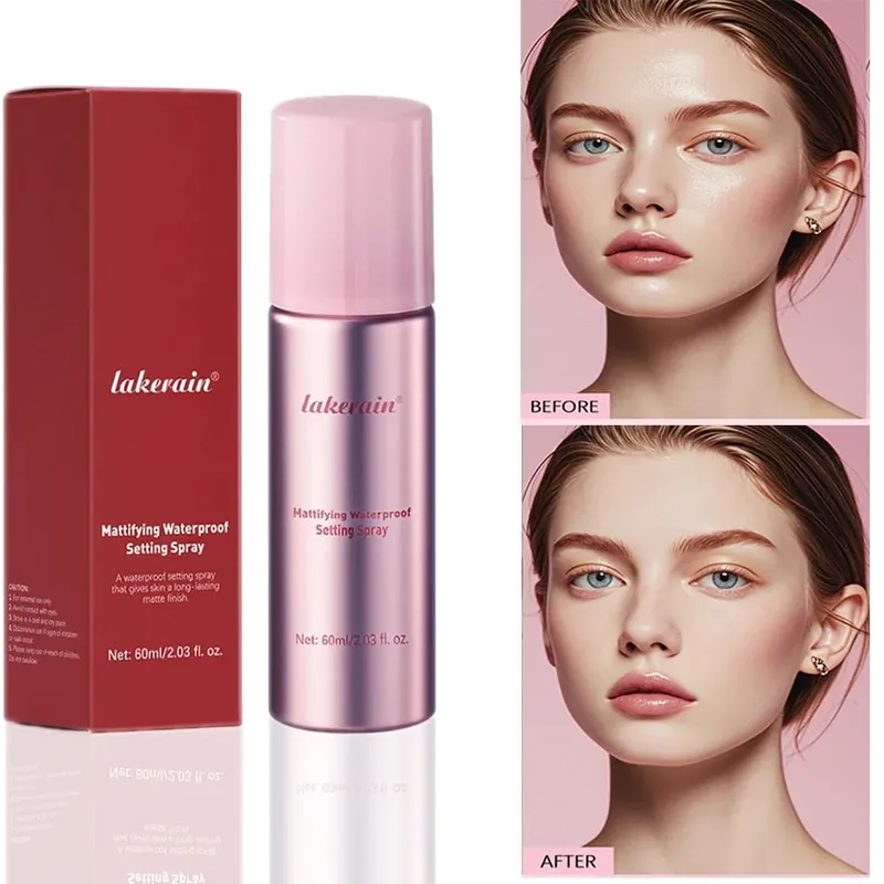 Setting Powder and Setting Spray Set Ultimate Blurring Oil Control Matte Waterproof Long-Lasting Blurs Oil Control Makeup Kit