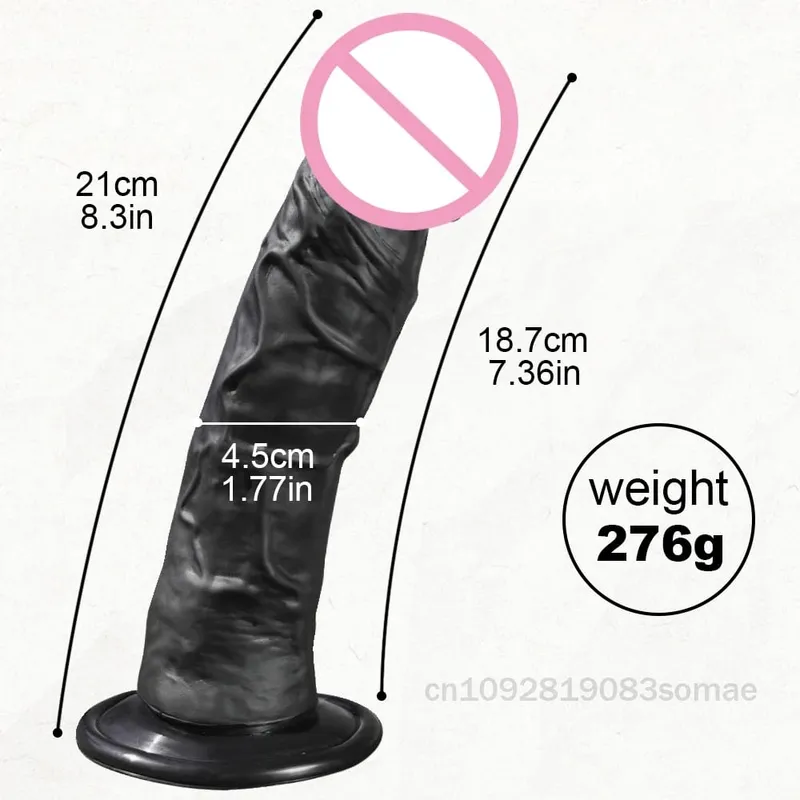 Realistic Dildo for Women Silicone Beginner G-spot Anal Stimulation Dildo with Strong Suction Cup for Adult Sex Toy Masturbator