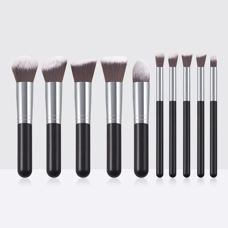 10pcs Set Makeup Brushes Tool Set Cosmetic Powder Eye Shadow Foundation Blush Blending Beauty Maquiagem Beauty Kit for Party — image 27