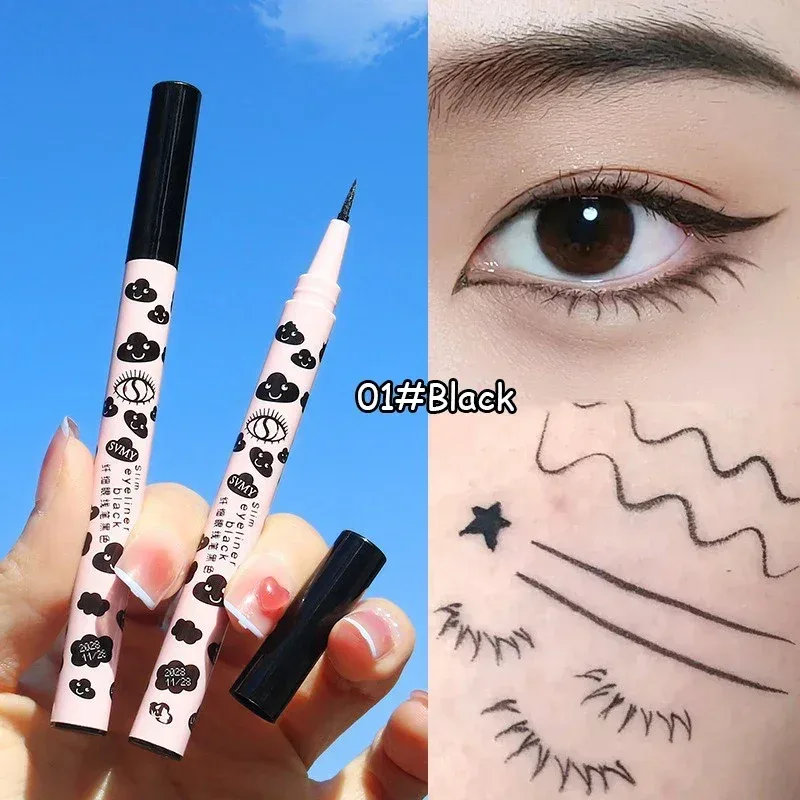 Ultra-thin Natural Matte Liquid Eyeliner Pen Waterproof Quick Dry Lower Eyelash Silkworm Pen High Pigment Smooth Eye Makeup Tool — image 8
