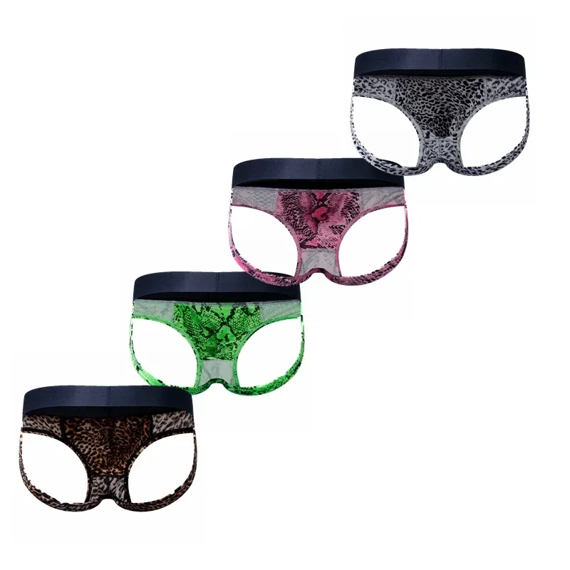 Leopard Print Jockstrap Seluar Dalam Seksi Lelaki Bikini Seluar Dalam Slip Hombre Calzoncillos Hombre Kinckers Seluar Lelaki Cuecas Gay