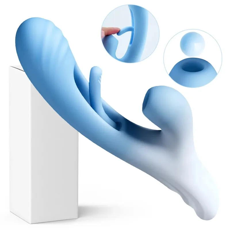 Lussuoso campo toccando sbattimento vibratore della vagina per le donne Sucker Rabbit Succhiare vibratore Masturbatore femminile Giocattoli del sesso per la donna