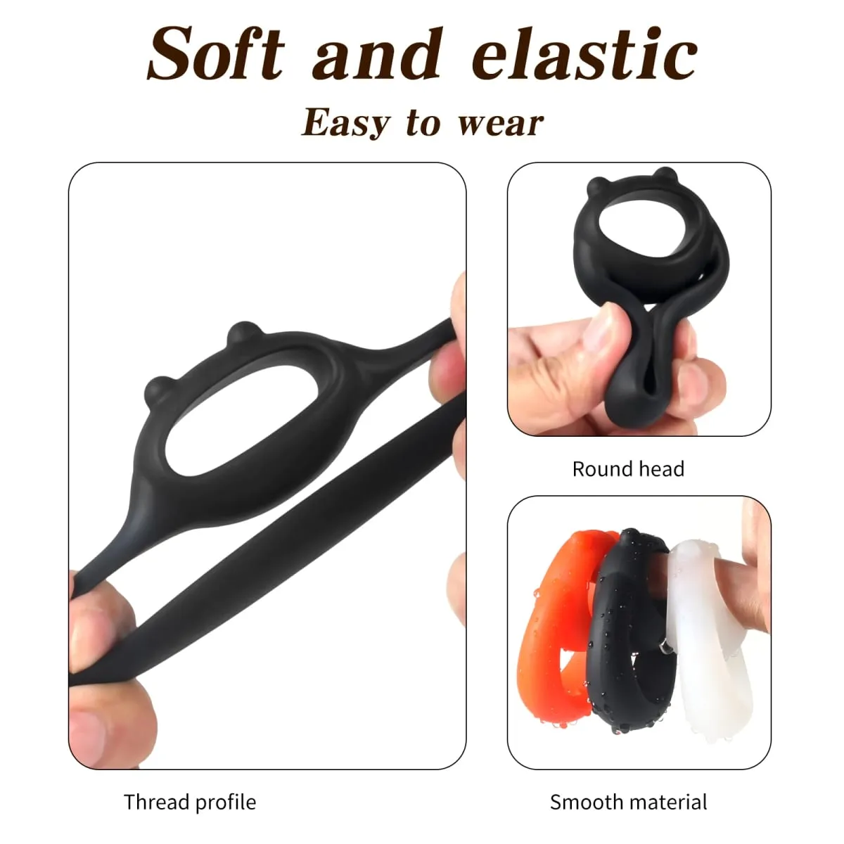 Men's Lock Essence Ring Long War Ring Scrotal Binding Ring Lock Essence Delay Long War Control Time Ring Sex Toys For Men Gay