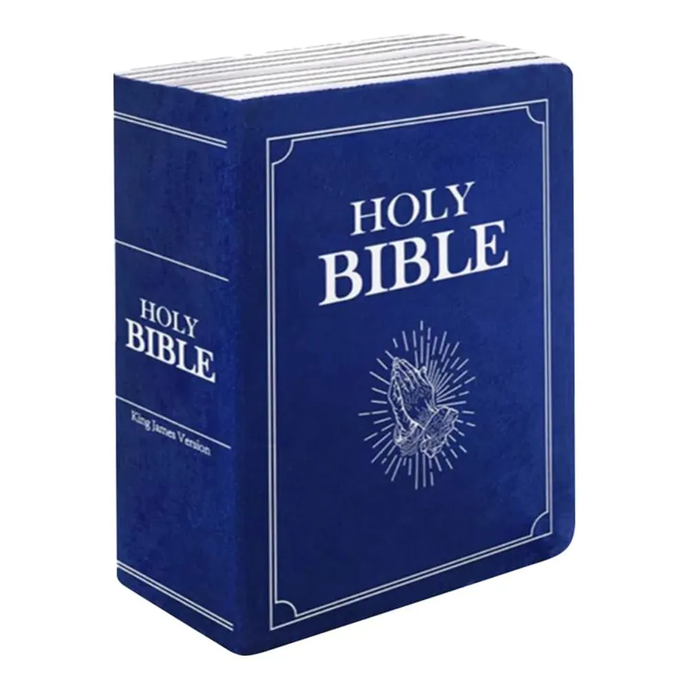 Living Room Realistic Looking Bible Pillow Sofa Cushion Bible Throw Pillow 33*22cm Cutest Bible Cushion Christmas Present