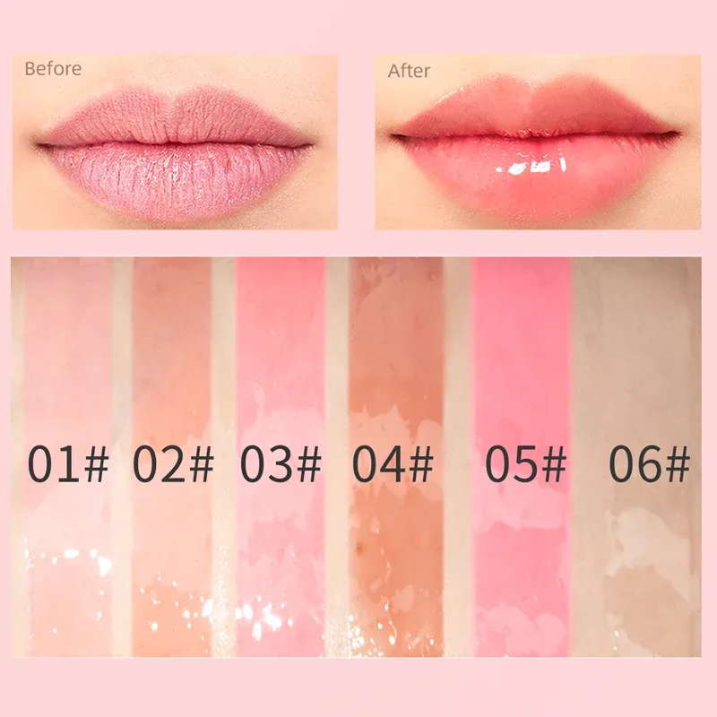 1 Pcs Hydration and Moisturizing Semi Transparent Color Changing Lip Gloss Long Lasting Natural Daily Lips Care Makeup Cosmetics — image 6