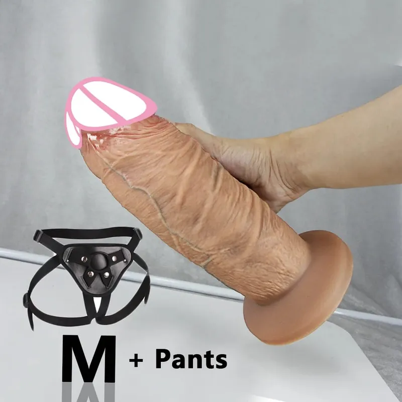 Long Penis Big Dick Super Realistic Thick Dildos Silicone Anal Dildo Vaginal Expander Adult Sex Toy Female Masturbation Buttplug