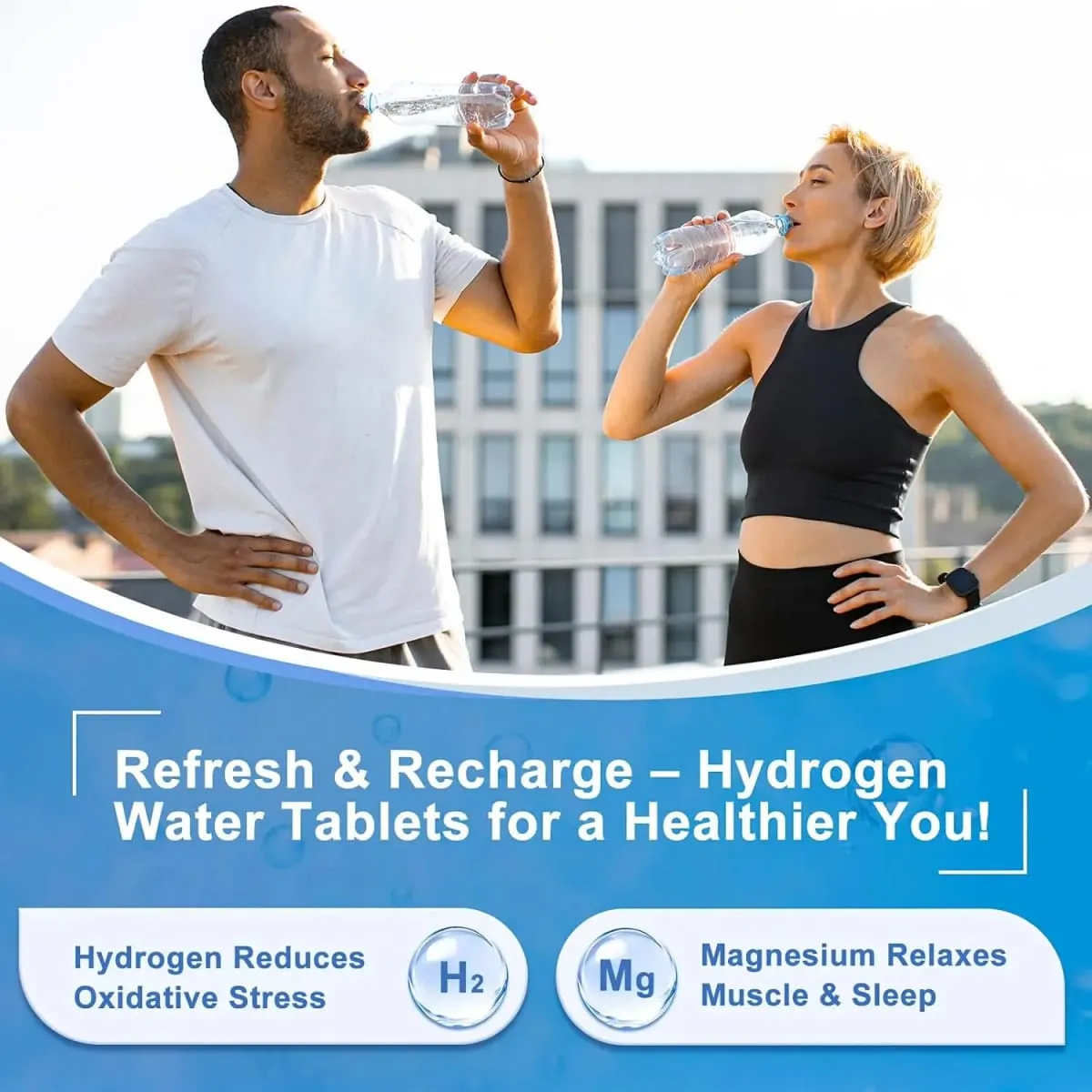 H2 Molecular Hydrogen Water Tablets Hydrogen & Magnesium Supplement Support Energy Production Recovery Cognitive Function — image 6