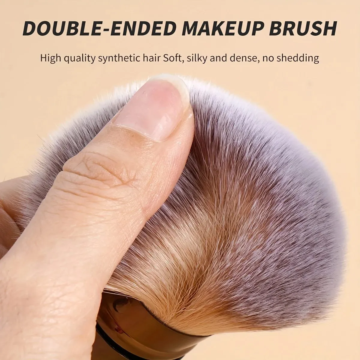 3pcs Professional Extendable Face Makeup Brushes Blush Powder Foundation Brushes Synthetic Soft Brushes For Liquid Cosmetics