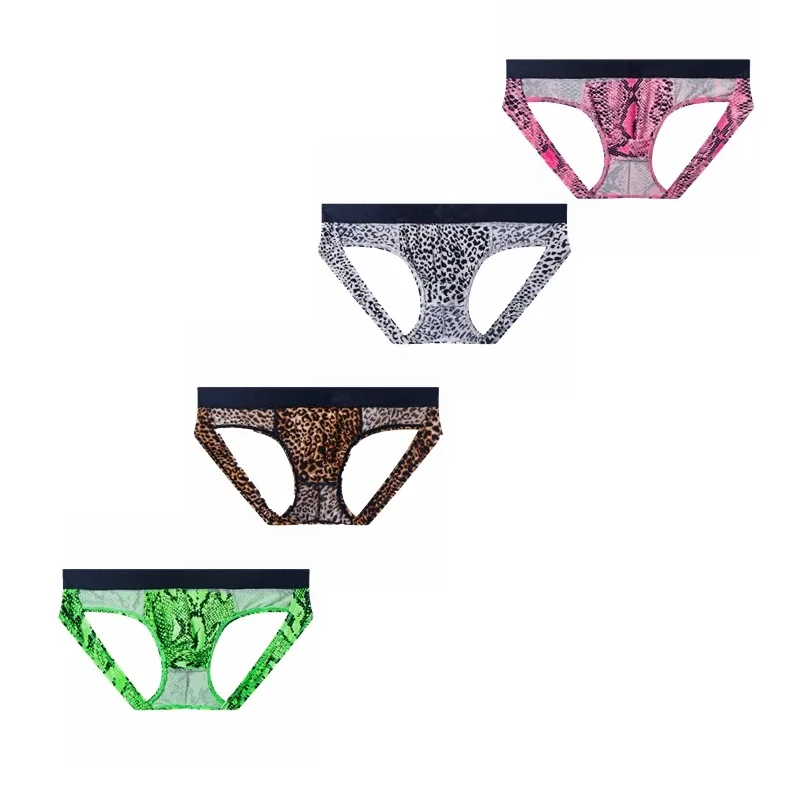 Leopard Print Jockstrap Seluar Dalam Seksi Lelaki Bikini Seluar Dalam Slip Hombre Calzoncillos Hombre Kinckers Seluar Lelaki Cuecas Gay
